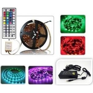 ABC-LED - Led strip - 5 m - RGB -  Plug & play 24V Waterproof (IP65) - incl. 24-Key controller