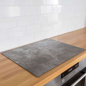 Inductie beschermer textuur van beton | 81.6 x 52 cm | Keukendecoratie | Bescherm mat | Inductie afdekplaat