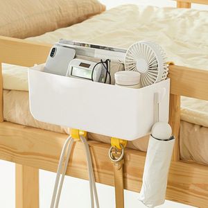 Hangmandje aan het bed met haken Multifunctionele organizer Caddy Houder voor afstandsbediening