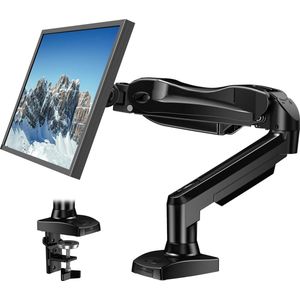 Monitor Standaard - Beeldscherm Standaard 360 graden draaibare PC-monitorhouder voor gebogen schermen van 17 tot 30 inch - gasveer VESA 75 x 75/100 x 100 mm