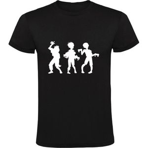 Zombie Heren T-shirt | Halloween | Oktober | Spook | Hersenen | Griezelen | Eng | Akelig | Zwart