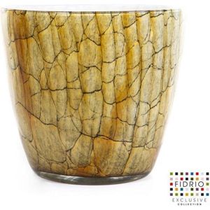 Design pot oval - Fidrio DESSERT - glas, mondgeblazen - diameter 18 cm hoogte 25 cm