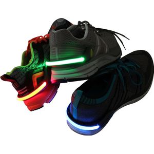 LED Verlichting voor Schoenen | Veiligheidslicht voor Schoenen | Safety Light | Hardlopen | Wandelen | Knipperend licht | Verschillende Kleuren