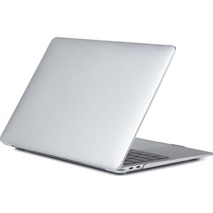 Mobigear Laptophoes geschikt voor Apple MacBook Air 13 Inch (2018-2020) Hoes Hardshell Laptopcover MacBook Case | Mobigear Metallic - Zilver - Model A1932 / A2179 / A2337