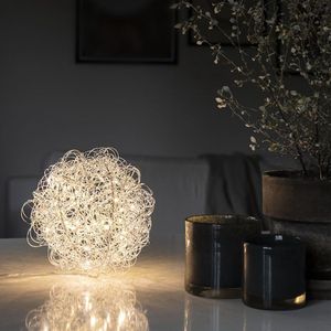 Kerstdecoratie - Sfeervolle kerstdecoratie bal - 3000K Warm wit - 80 LEDs - IP20 - 20 cm - kerstverlichting