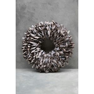 Couronne - Krans 'Palm Petal' (White wash, 65cm)