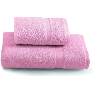 handdoekenset, 100% katoen, 100 x 60 x 0,8 cm 100x60x0,8 cm roze