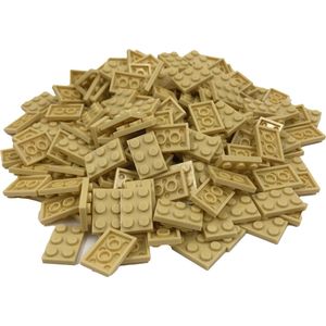 200 Bouwstenen 2x3 plate | Tan | Compatibel met Lego Classic | Keuze uit vele kleuren | SmallBricks