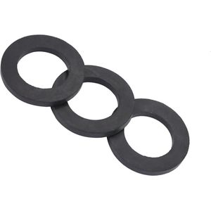 12 stuks platte rubberen sluitringen voor waterleidingen - vervanging voor kranen en douchekoppen - 1 inch .