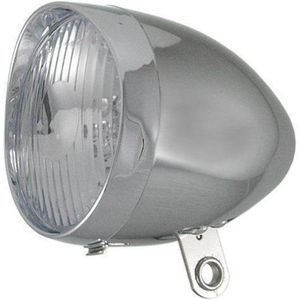 Spanninga Holland Koplamp Retro - Fietslamp - Batterij - LED - Chroom