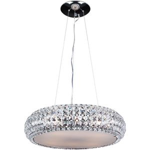 Hanglamp Crystal Science Ø53cm - chroom - 8x42w G9