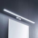 Lindby - Wandlamp - 1licht - aluminium, kunststof - H: 5 cm - wit, chroom - Inclusief lichtbron