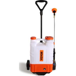 VEVOR Rugzaksproeier ,15L Reservoir 0-94 PSI, Rugspuit met Aanhanger, Accu-aangedreven Spuitapparaat Is Voorzien Van Een Duurzame Loodzuuraccu Van 7,2 Ah, Die met één Acculading 3-4 uur Direct Kan Spuiten