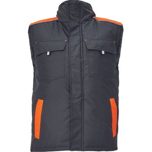 Cerva MAX VIVO bodywarmer 03030166 - Zwart/Oranje - 3XL