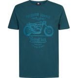 Petrol Industries - Heren Artwork T-shirt Bottineau - Groen - Maat M