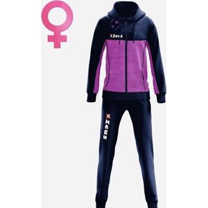 Joggingpak/Relaxpak Zeus Tuta Olympia, maat M/L, Navy blauw/Roze