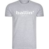 Ballin Est. 2013 - Heren Tee SS Regular Fit Shirt - Grijs - Maat M