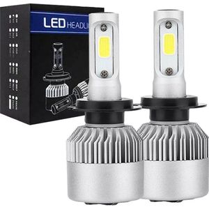 XEOD H7 S2 LED set – Auto Verlichting Lamp – Dimlicht, Grootlicht of Mistlicht - 2 stuks – 12V - Met gratis T10 stadslichten