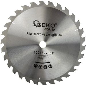 GEKO Cirkelzaagblad - 400 mm - TCT-tanden - Voor hout en kunststof - 30 tanden