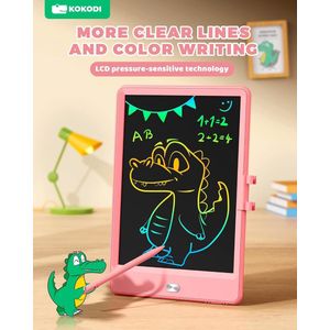 LCD Writing Board 8.5 Inch, Kids Doodle Board, Drawing Educational Toys, Drawing Pad for Children Toys for Boys and Girls 3, 4, 5, 6, 7 Years Old, Pink