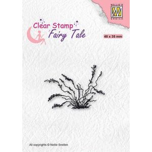 FTCS027 stempel Nellie Snellen - Clearstamp silhouette - Fairy serie - bloeiend gras - siergras