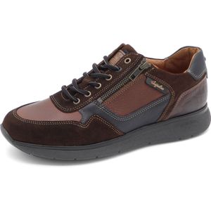 Australian Heren Sneaker Dokota - 15.1642.01-T5X Cognac/Blauw/Bruin - Wijdte H - Maat 43