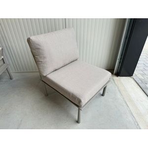 Lalounge - Aurora Extra tussenstuk - Loungeset Tuinmeubels Sale - Aluminium Loungeset - Sandy met Luxe Kussens - Afmetingen 64cm x 78cm