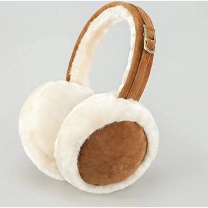 WiseGoods Luxe Fluffy Oorwarmers Dames - Oorwarmer Vrouw - Cadeau - Winter Kleding Vrouwen - Accessoires - Dameskleding - Beige