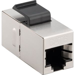 Keystone Jack CAT 6 afgeschermd 2 x RJ45 STP aansluiting - Kabelverbinder - Kabel Connector