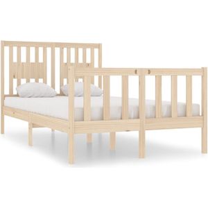 VidaXL Bedframe Massief Hout 120x190 cm - 4FT Small Double