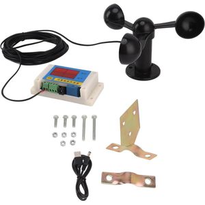 Breed meetbereik 3 ventilatorbladen Anemometer - Stroomuitval geheugen - Voor buitenapparatuur .