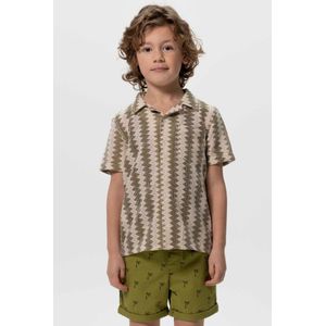 Sissy-Boy - Groen crochet overhemd met zigzag patroon