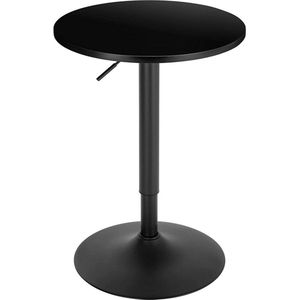 Rootz Verstelbare Hoogte Bartafel - Pubtafel - Tegentafel - Krasbestendig & Waterdicht - Stabiel & Veilig - Stijlvol & Veelzijdig - Hoogte: 69,5-91,5cm, Bovenblad: Ø52cm, Basis: Ø45cm