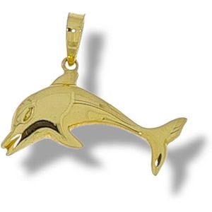 Gouden Hanger Dolfijn 24 x 28 mm 14 karaats