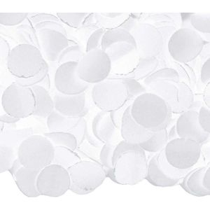 Luxe confetti 2 kilo kleur wit - Feestdecoratie/versiering