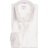 Seidensticker slim fit overhemd - twill - wit - Strijkvrij - Boordmaat: 39