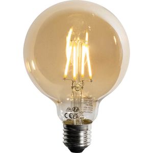 LUEDD E27 3-staps dimbaar LED lamp goud G95 4W 450 lm 2700K