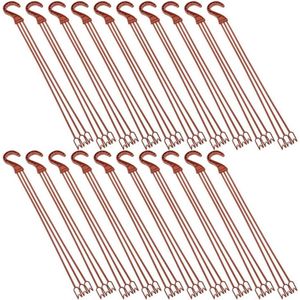 Plantenhanger 25 stuks hangende mand ketting - kunststof haak - bloempot hangers - vogelvoeders - plantenbakken