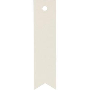 50 witte etiketten 1,5x6 cm - Artemio