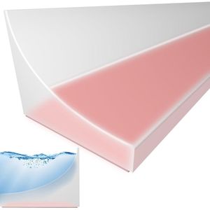 Doucheafdichtingsstrip - Waterstopper - 1,5 m - Transparant - Siliconen