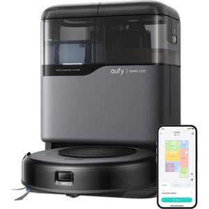 Eufy Robotstofzuiger Omni C20 met alles-in-één station, automatisch legen, dweilen en drogen voor handsfree schoonmaken