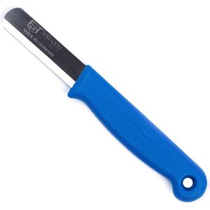 Solingen Safety Schilmesje - RVS Glad met Ronde Top - 15 cm - Blauw