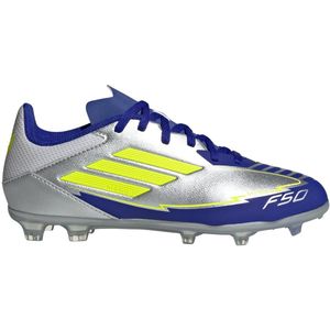 adidas Performance F50 League Messi Firm / Multi-Ground Voetbalschoenen Kids - Kinderen - Zilver- 33 1/2