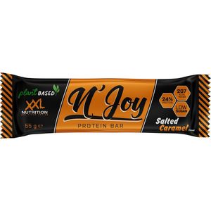 XXL Nutrition - N'Joy Vegan Protein Bar - Eiwitrepen & -snacks, Proteïne repen - Eiwitreep Salted Caramel - 1 Reep
