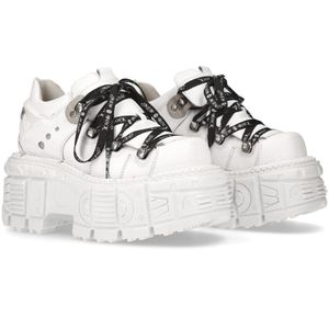 New Rock - M-TANK120NSHLACE-S2 Plateau schoenen - Wit -Mt.44