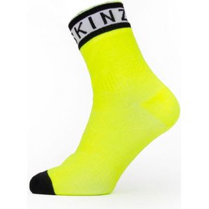 Sealskinz Mautby waterdichte sokken Neon Yellow/Black/White - Unisex - maat XL