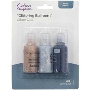 Crafter's Companion - Xmas Glitter Glue set a 3 st - Glittering Ballroom