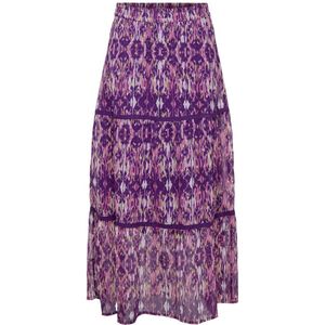 Only Rok Onlviva Life Maxi Skirt Ptm 15314981 Purple Magic/ethnic Reb Dames Maat - M