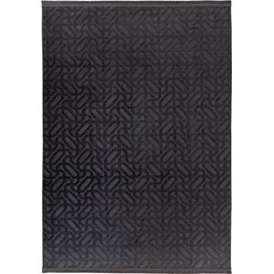 Damla | Laagpolig Vloerkleed | Graphite | Hoogwaardige Kwaliteit | 80x140 cm
