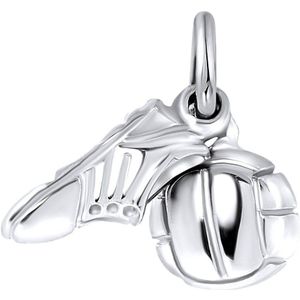 Lucardi Jongens - Hanger met plating - Rond - Cadeau - Echt Zilver - Zilverkleurig